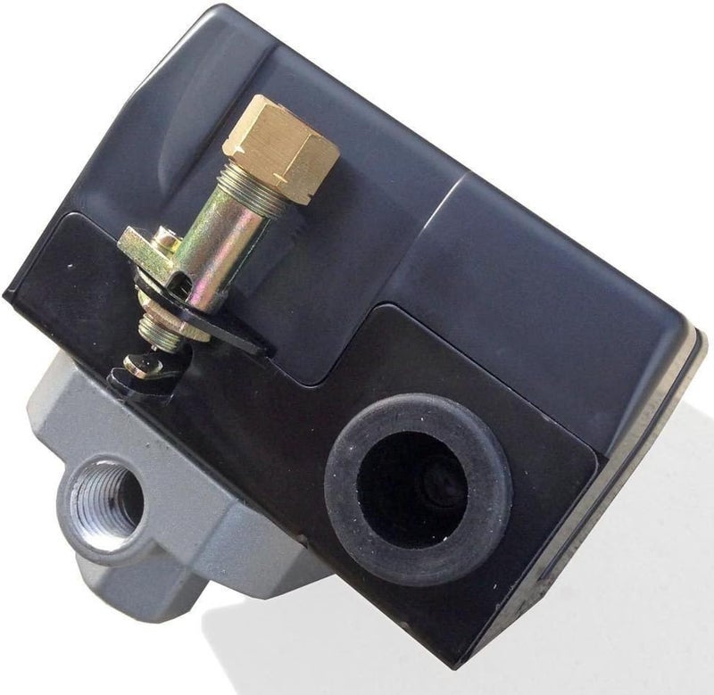 I.E.E Air Compressor Pressure Control Switch 4 Ports 95-125 PSI w/ 0-200 PSI Gauge 150 PSI pop off valve - Image 3